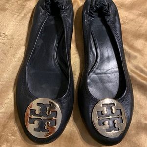 Tory Burch Ballerina Flats 9.5 M Black